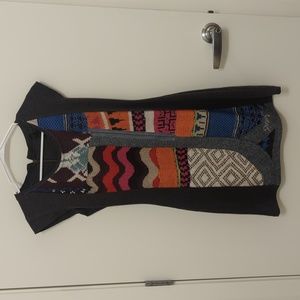 Desigual small gray mini dress with print